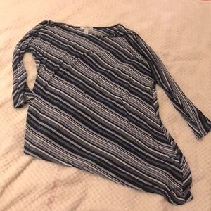 Blue striped dress shirt